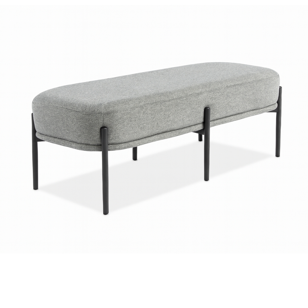 Vick Bench: Light Grey